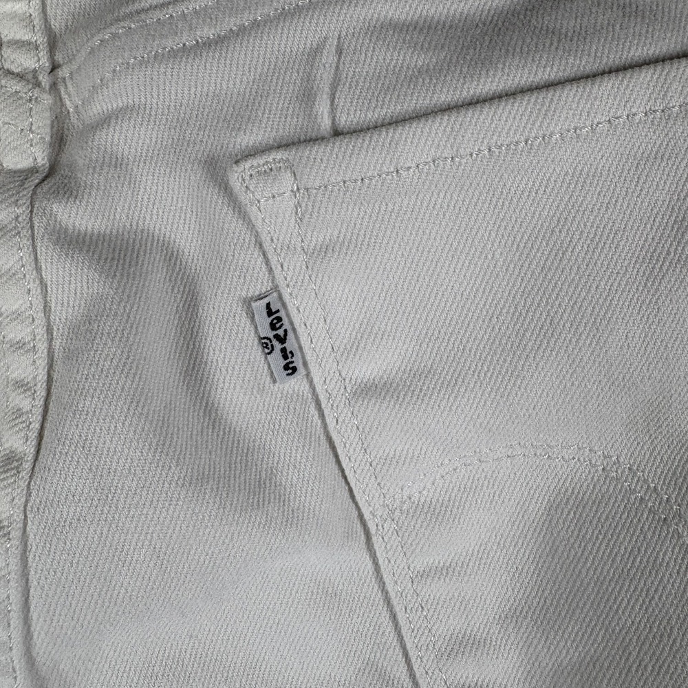 Levi Strauss & Co 721 Skinny Ankle Jeans Womens 33x25.5 White Denim High Rise - Picture 11 of 12